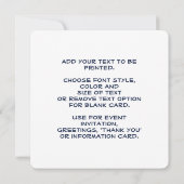 Uncle Sam Day Einladung (Rückseite)