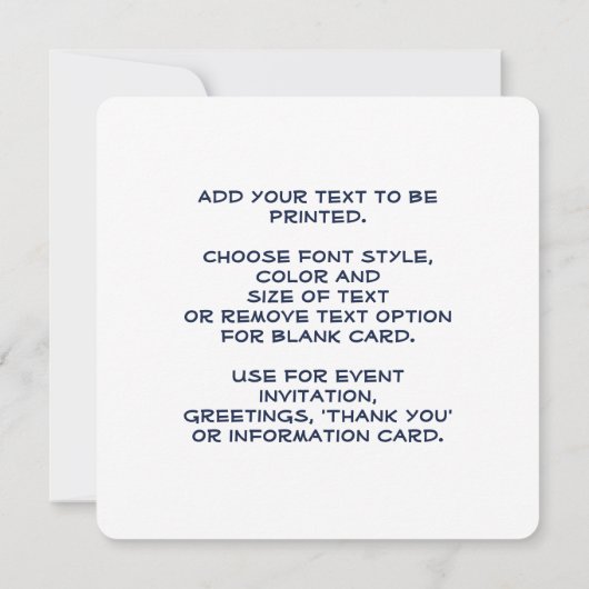 Uncle Sam Day Einladung (Rückseite)