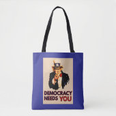 Uncle Sam 'Democracy Needs You' Tasche (Vorderseite)