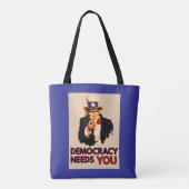 Uncle Sam 'Democracy Needs You' Tasche (Rückseite)