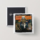 Uncle Sam, den der Schrei durch ja-Politik sind Button (Vorne & Hinten)