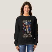Uncle Sam Doesn't Care Snowflakes American Flag_10 Sweatshirt (Vorne ganz)