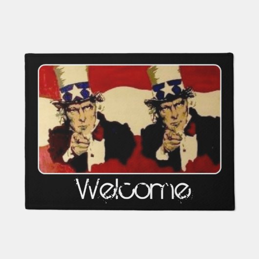 'Uncle Sam (Double)' auf einem Fußmatte (Vorderseite)