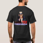 Uncle Sam Dunkelheits-T - Shirt (Rückseite)