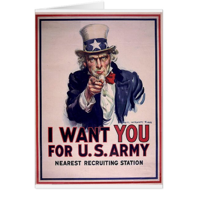 Uncle Sam Einstellungs-Plakat (Vorne)