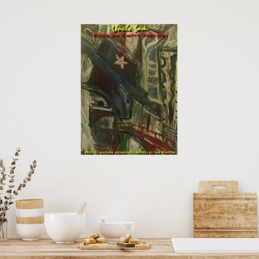 UNCLE SAM EMPTY FREEWAY POSTER (Küche)