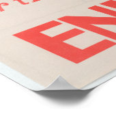 Uncle Sam Enlistment Propaganda Poster (Ecke)