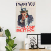 Uncle Sam Enlistment Propaganda Poster (Heimbüro)