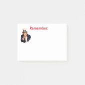 Uncle Sam Erinnern sich an Post-It Klebezettel (Vorderseite)