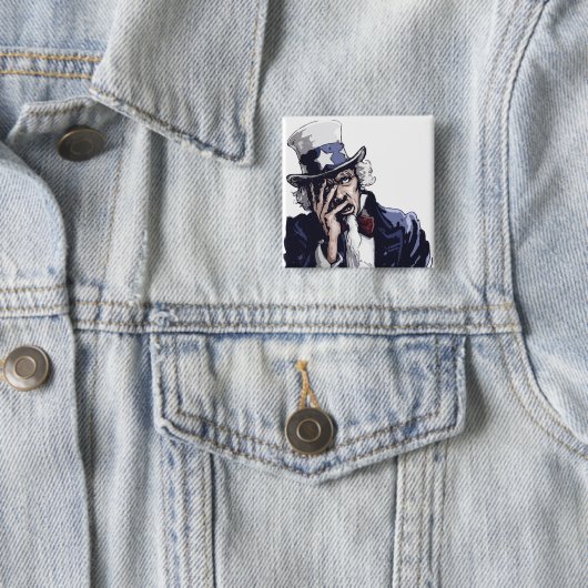 Uncle Sam Facepalm Button (Beispiel)