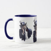 Uncle Sam Facepalm Tasse (Links)