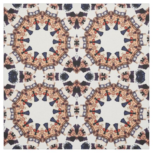 Uncle Sam Finger-Kaleidoskop zeigend Stoff (Muster)