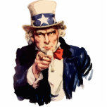 Uncle Sam Freistehende Fotoskulptur<br><div class="desc">Onkel Sam Will dir!</div>