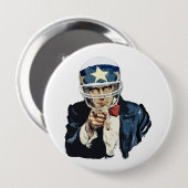 Uncle Sam Fußball Button (Vorne & Hinten)