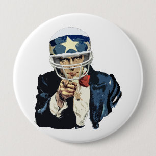 Uncle Sam Fußball Button