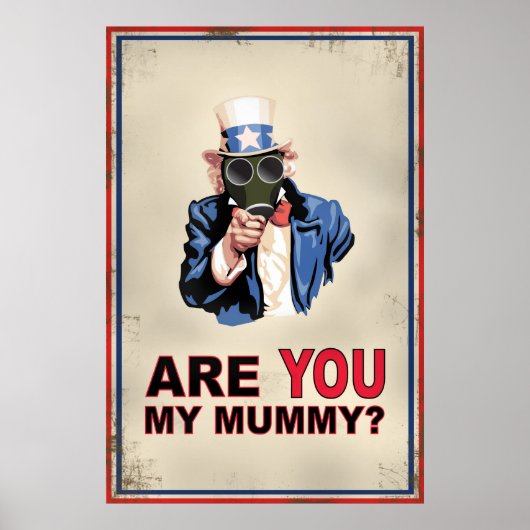 Uncle Sam Gas Mask Poster (Vorne)