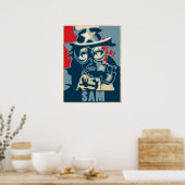 Uncle Sam Gas Mask Poster (Küche)