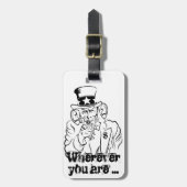 Uncle Sam Gepäckanhänger (Vorderseite vertikal)