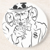 Uncle Sam Getränkeuntersetzer (Vorne)