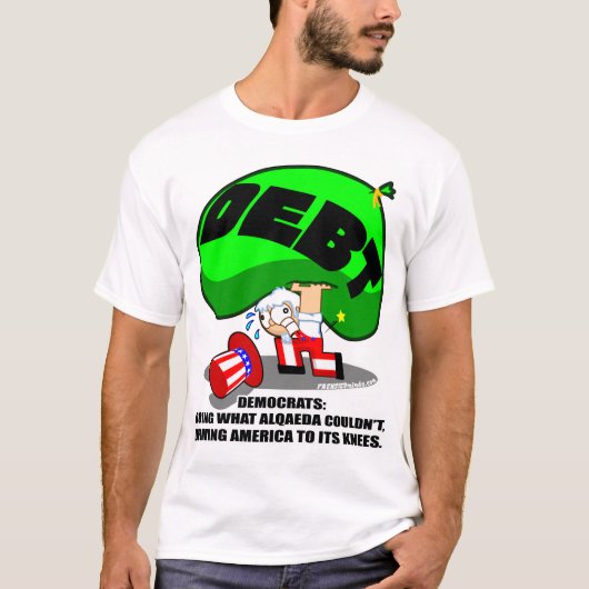 UNCLE SAM GOT SCHULDEN T-Shirt (Vorderseite)