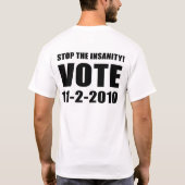 UNCLE SAM GOT SCHULDEN T-Shirt (Rückseite)