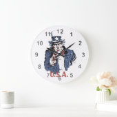 Uncle Sam Große Wanduhr (Zuhause)
