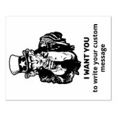 Uncle Sam Gummistempel (Prägung)