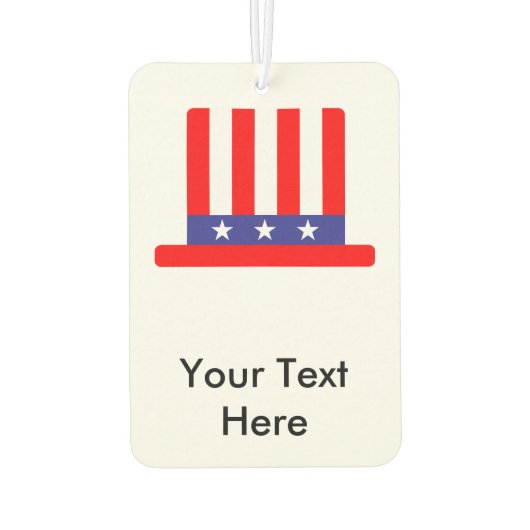 Uncle Sam Hat Autolufterfrischer (Rückseite)