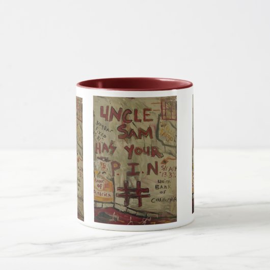 Uncle Sam hat Ihre Buttonzahl Tasse (Zentrum)