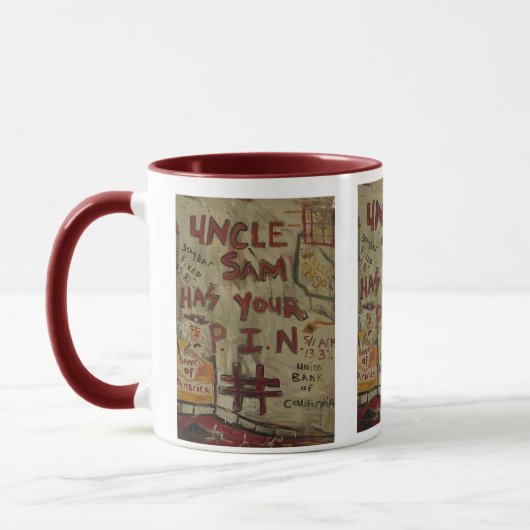Uncle Sam hat Ihre Buttonzahl Tasse (Links)