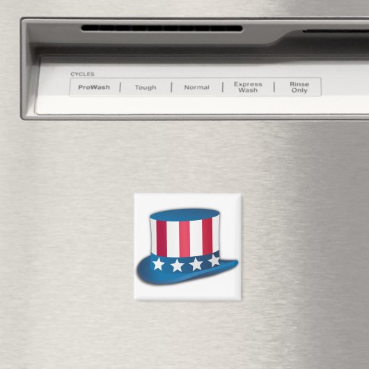 Uncle Sam Hat Magnet (In Situ (Geschirrspüler))
