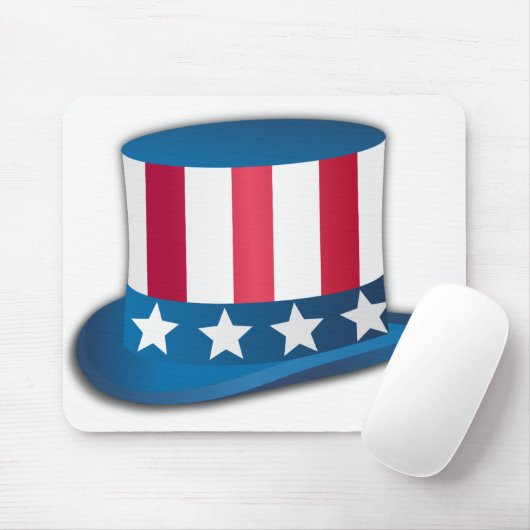 Uncle Sam Hat Mousepad (Mit Mouse)