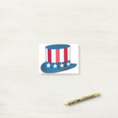 Uncle Sam Hat Post-it Klebezettel (Auf Schreibtisch)