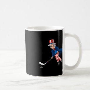 Uncle Sam Hockey 4. Juli Patriotic Boys Kids T Kaffeetasse