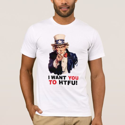 Uncle Sam HTFU - Bella Leinwand T-Shirt (Vorderseite)