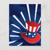 Uncle Sam Hut Postkarte (Vorderseite)