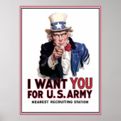 Uncle Sam "I Woll You" Poster (Vorne)