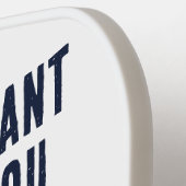 Uncle Sam I Woll You to Dink Funny Pickleball Schläger (Linke Seite)