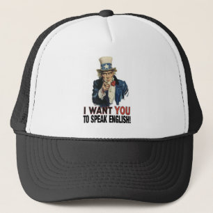 Uncle Sam - ICH WILL SIE, UM ENGLISCH ZU SPRECHEN! Truckerkappe
