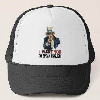 Uncle Sam - ICH WILL SIE, UM ENGLISCH ZU SPRECHEN! Truckerkappe