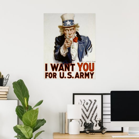 Uncle Sam - Ich Woll dir Poster (Heimbüro)