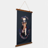 Uncle Sam ich Woll Ihnen, wie 1776 zu feiern Wandteppich Mit Holzrahmen (Gewinkelt)