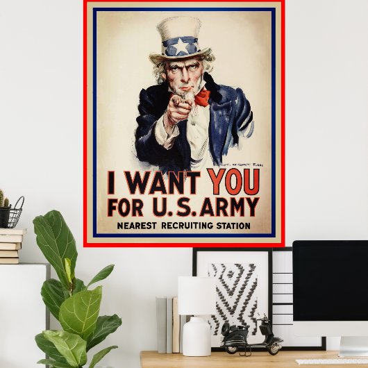 Uncle Sam, ich Wollte dir Poster Print (Heimbüro)