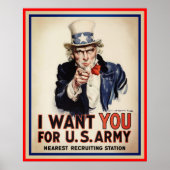 Uncle Sam, ich Wollte dir Poster Print (Vorne)