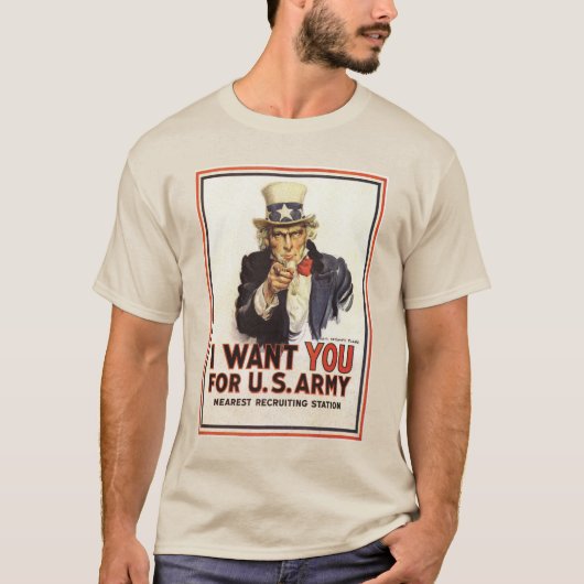 Uncle Sam - Ich Wollte dir T - Shirt (Vorderseite)
