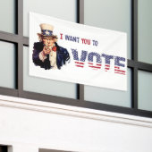 Uncle Sam Ich wollte Sie zur Wahl Banner (Äußeres Gebäude)