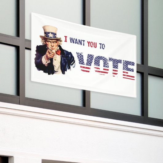 Uncle Sam Ich wollte Sie zur Wahl Banner (Äußeres Gebäude)
