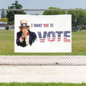 Uncle Sam Ich wollte Sie zur Wahl Banner (Insitu)