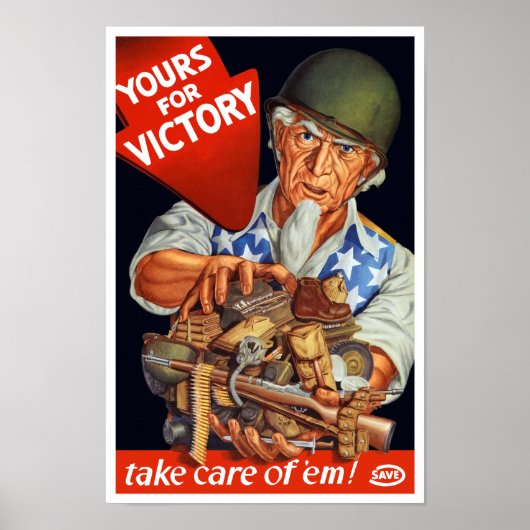 Uncle Sam - Ihr Sieg - Zweiter Weltkrieg Poster (Vorne)