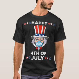 Uncle Sam in a Mask 4. Juli 2021 Funny Boys Ki T-Shirt